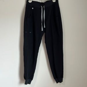 Figs Cargo Scrub Pants Black